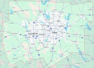 DFW metroplex map